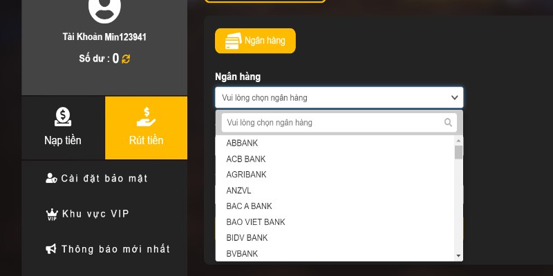 Nhập đúng mật khẩu để nhanh chóng rút tiền 789WIN thành công